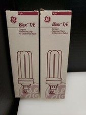 NEW LOT OF 2 GE, 4 PIN, BIAX T/E COMPACT FLORESCENT LIGHT BULBS, LAMP, 32W