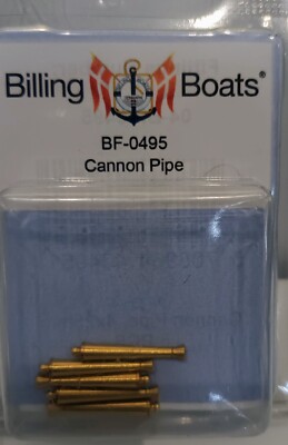 Billing Boats Accessory BF-0495 Brass Cannon Pipe 4x25mm (Pack of 5) RM48Post