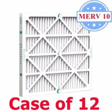 Glasfloss 20 x 25 x 2 Merv 10 Air Filters. Box of 12 AC/Furnace Filters