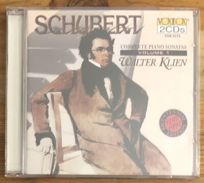 Schubert Complete Piano Sonatas Volume 1 Walter Klien CD 2 Disc Set ...