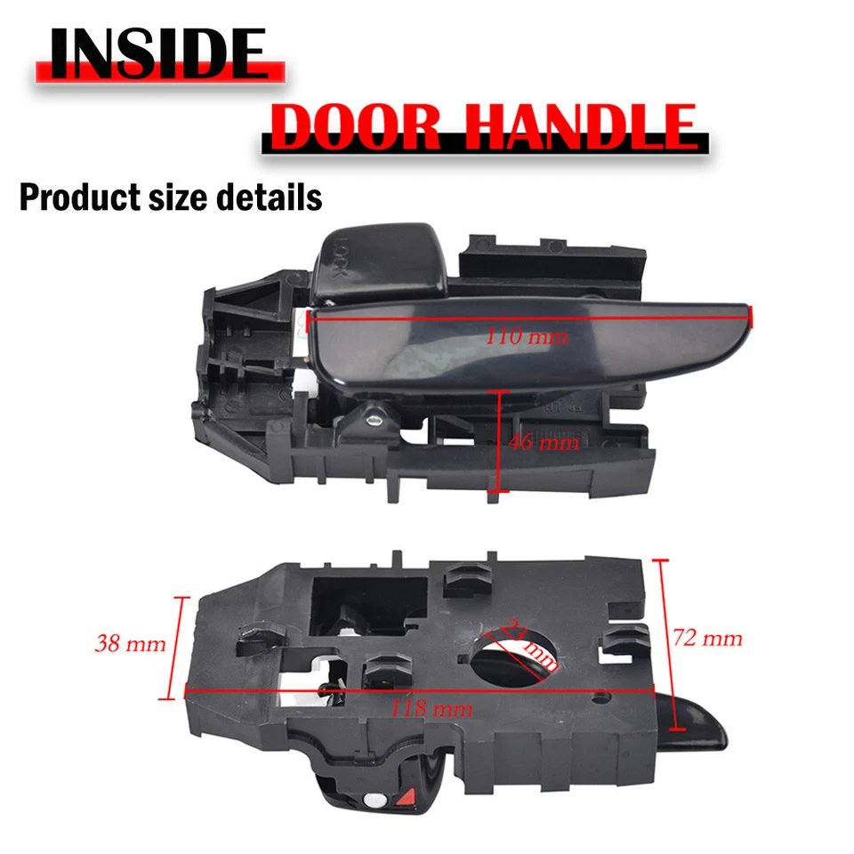 Interior Inner Door Handle For Hyundai Elantra 2001 2002 2003 2004 2005-2006 - Image 2 of 4