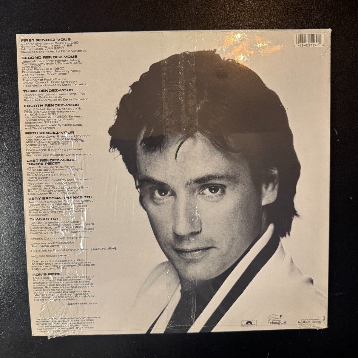 Jean Michel Jarre – Rendez-Vous Vinyl LP - 1986 - Polydor 829 125