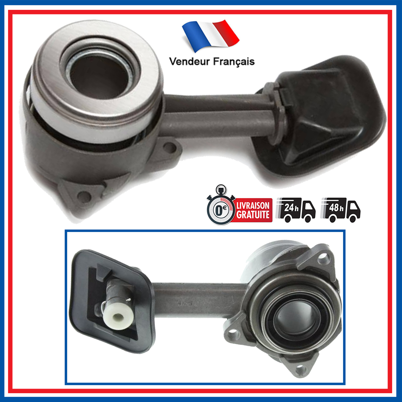 Butée d'embrayage hydraulique pour Ford Focus 1.8 TDDi et TDCi avec raccord d'origine