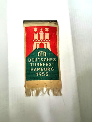 HAMBURG Deutsches Turnfest 1953 DTB Anstecknadel selten