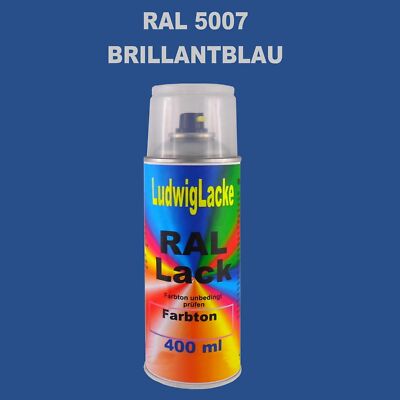 RAL 5007 BRILLIANTBLAU Seidenmatt 400 ml 1K Spray