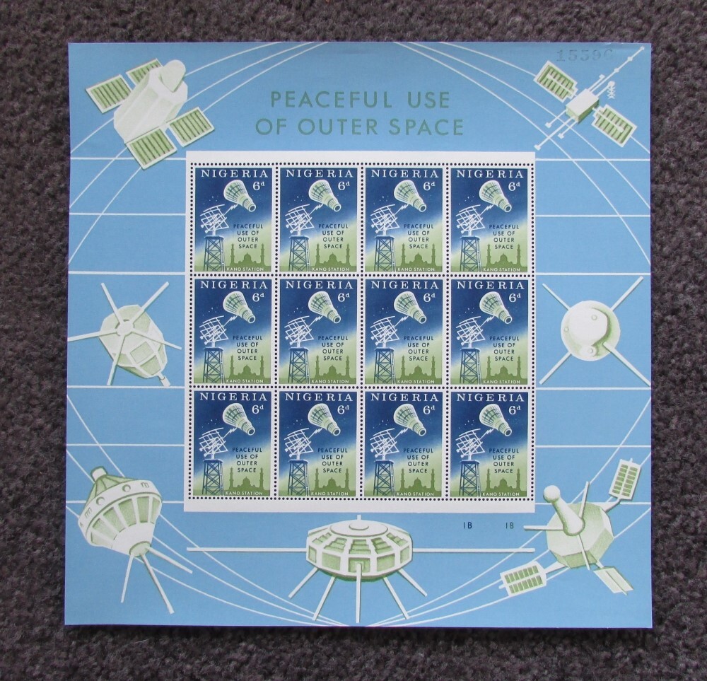 NIGERIA SCOTT 143 144 PEACEFUL USES OF SPACE SHEETLETS MNH 1963 | eBay