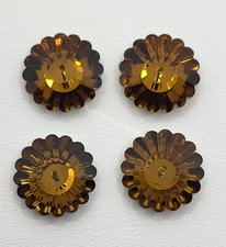 4pc Swarovski Crystal Mink 16mm Margarita 3701 Beads; Buttons; Spacer Beads