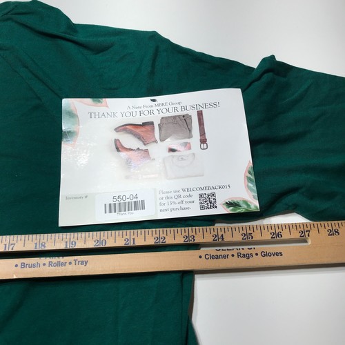 City Streets T-Shirt Womens Size 1X Plus "Hello Fall" V-Neck Green Long Sleeve - Picture 10 of 11