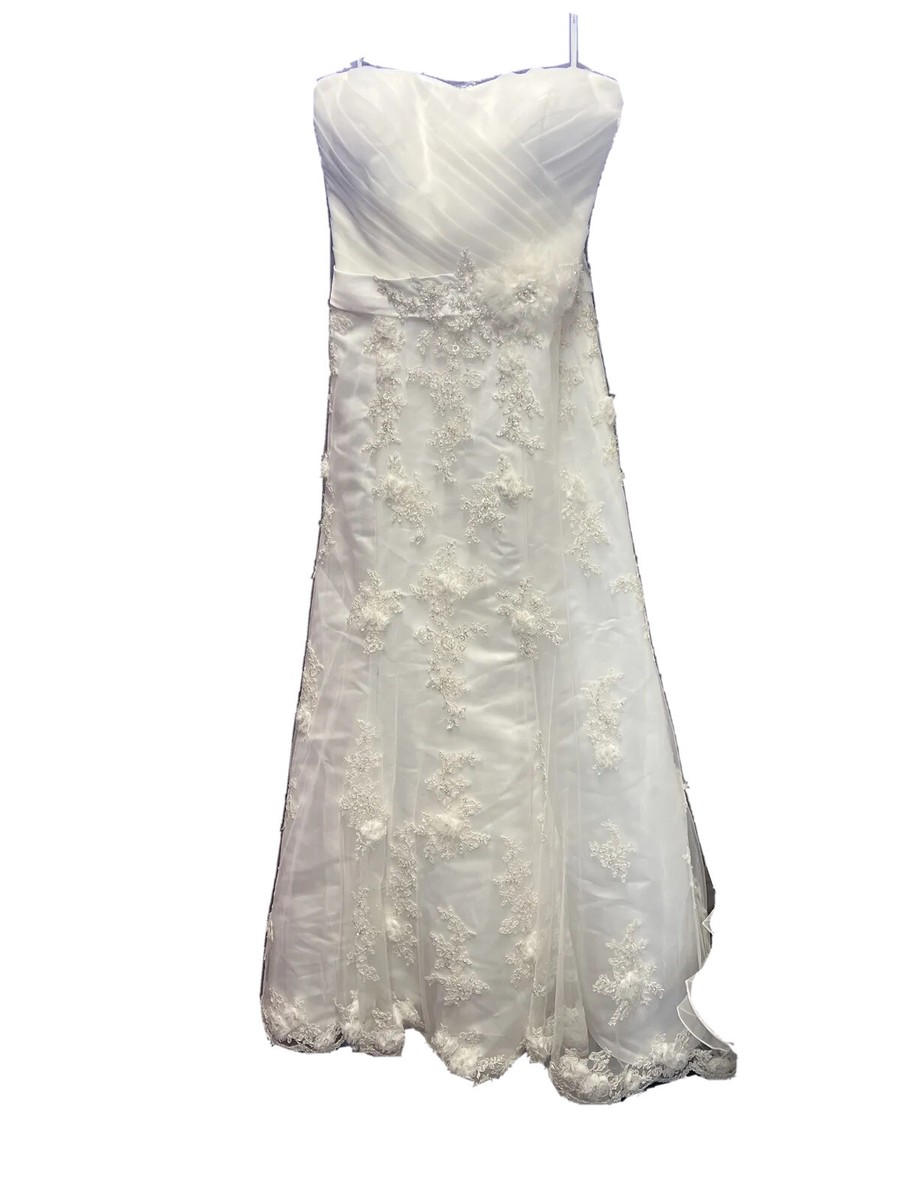 Wedding Dress Mia Solano Style #BU1344 New. Diamond White Color. | eBay