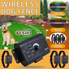 Wireless Electric Dog Fence Pet Containment System Shock Collar For 3/2/1 Dogs