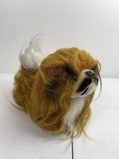 Vintage Dakin Pekingese Dog Stuffed Animal Plush Realistic Looking Dog