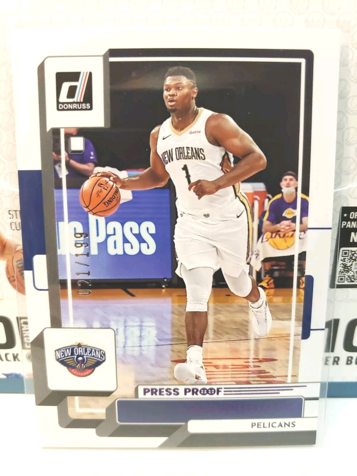 2022-23 Donruss Zion Williamson Purple Press Proof /199 #164