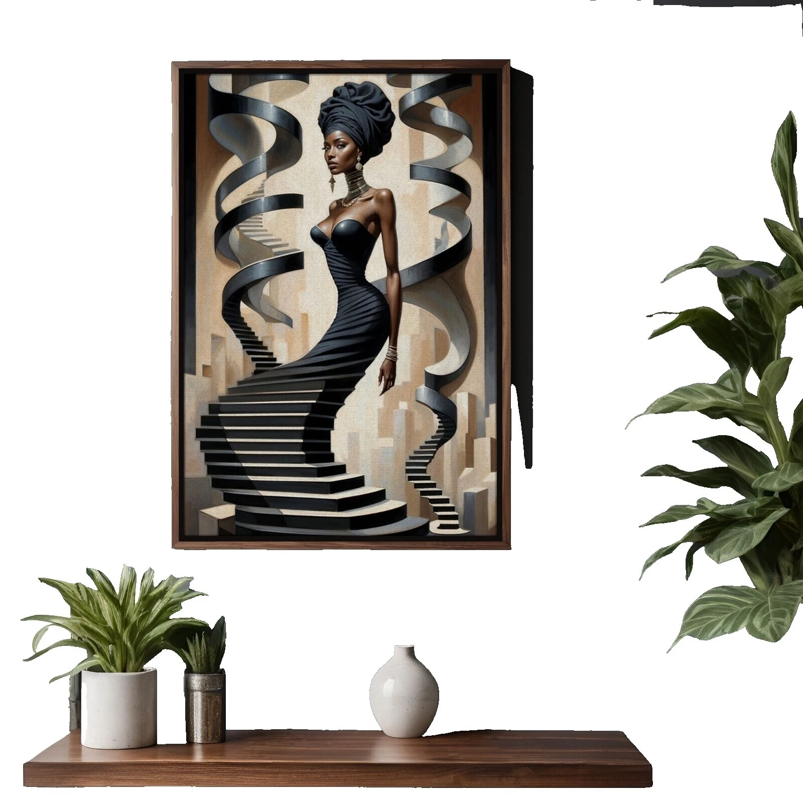 Абстрактные художественные гравюры холст ангелы