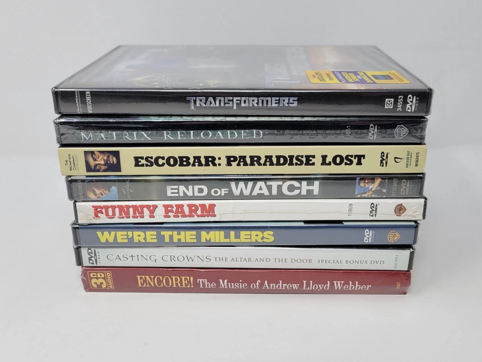 Lot of (8) Action Comedy DVDs Matrix Transformers Escobar Watch Crows Funny NEW Foto 3 de 4