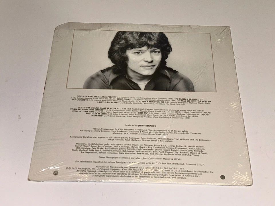 Johnny Rodriguez Practice Makes Prefect Country Sealed Vinyl Record Album Lp 22R - Image 2 of 4