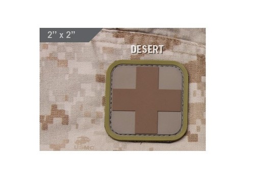 Milspec Monkey MSM Morale PVC Patch - MEDIC CROSS - 2" x 2" - Choose Color Below - Picture 7 of 14