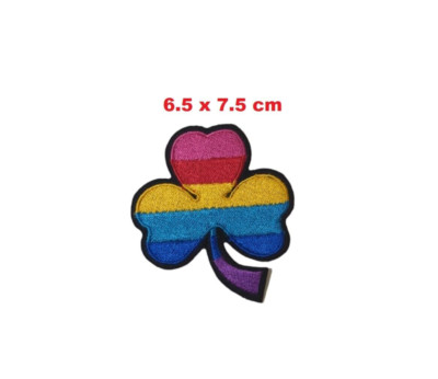 Regenbogen Style Design Blatt cool trendig Applikation Bügelbild Aufnäher Patch Abzeichen N-1229