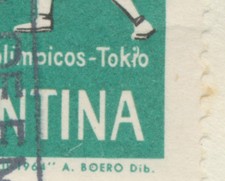 ARGENTINIEN 1964 18. Olympische Sommerspiele 1964 in Tokio Pra.-FDC, ABART!!! 