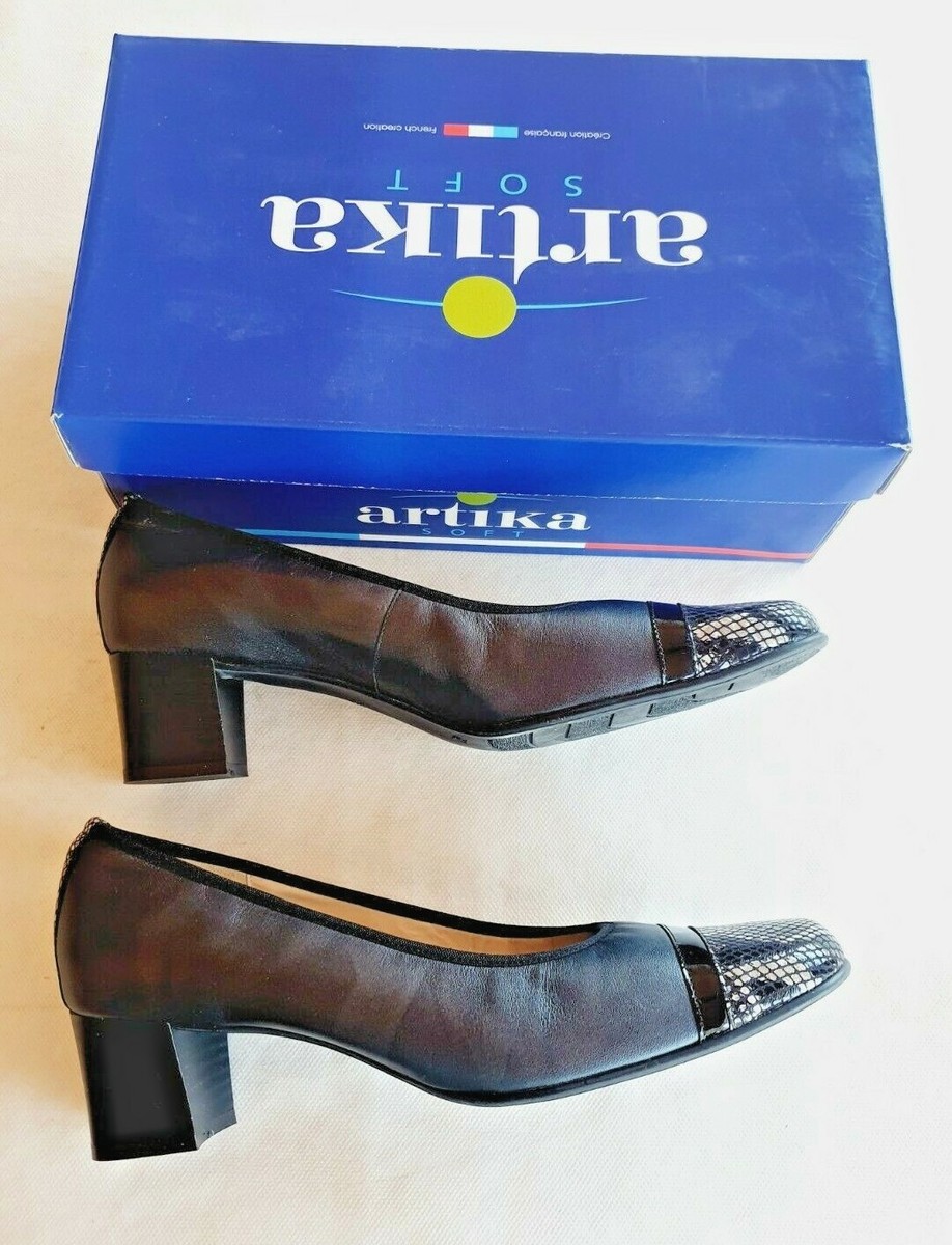 Chaussures en cuir noir neuves Artika modèle Opa taille 39 (pa) | eBay