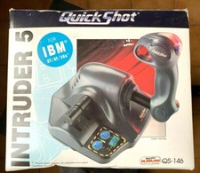 QuickShot Joystick Intruder 5 Vintage RARE en Boite Complet Comme NEUF