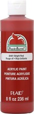 Apple Barrel Acrylic Paint in Assorted Colors 8 Ounce , J20401 Bright Red