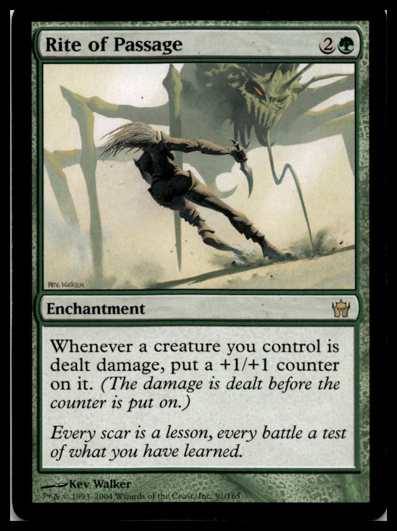 Rite of Passage Fifth Dawn Magic the Gathering MTG Lightly played