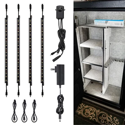 TORCHSTAR 12 Inch Safe Lighting Kit, Motion Sensor, for Under Cabinet, 5000K, 4Pcs