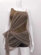 Dance Pre-Owned Costume Large Child Brown Curtain Call R204 Lyrical Contemporary