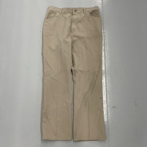 Wrangler, Vintage 70s Wrangler Tan Western Bootcut Trousers 33x29 1970s True Vintage