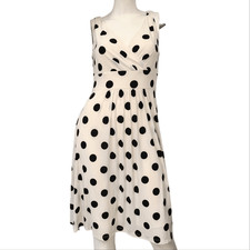 Chaps Polka Dot Summer Dress Womens size Medium