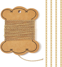 Pandahall 16.4 Feet 14K Gold Filled Cable Chains - Permanent Jewelry Chains Wit