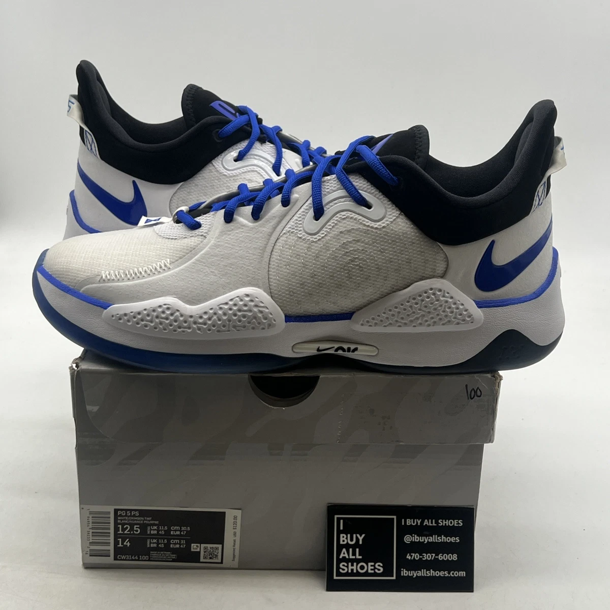 Nike PG 5 x PlayStation White プレス コラボ未使用 Nike PG 5 x PlayStation White プレス コラボ未使用