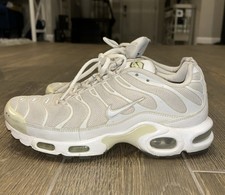 Nike Air Max Plus TN Tuned Triple White Cool Grey 604133-139 Men's Size 9.5