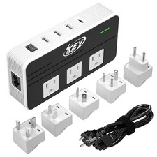 230W Step Down 220V to 110V Voltage Converter Travel Adapter with USB C Port