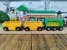 Brio Wooden Diesel Engine, Intercity, Green; Compatible With Thomas  Friends