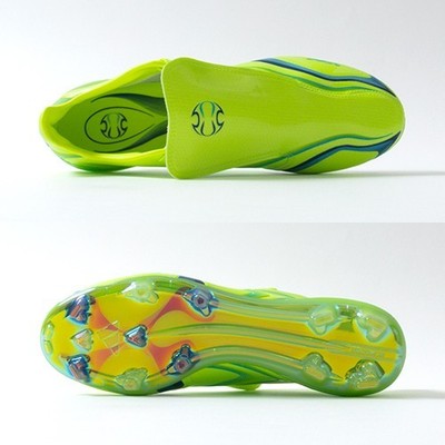adidas F50 Tunit FG IH8942 Cleats Lucid Lemon Royal Blue Men's