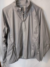 Walter Hagen P11 Performance Rain Jacket Womens Large Heather Gray Waterproof