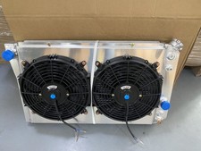 For 82-02 Chevy S10 Blazer 84-90 Corvette V8 3 Row Aluminum Radiatorfan Shroud