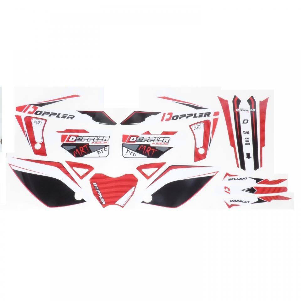 Stickers Doppler rouge Rieju 50 MRT anti rayures kit 19 pièces