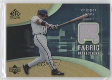2005 Upper Deck Reflections Fabric Reflections Chipper Jones #FR-CJ HOF 0v1
