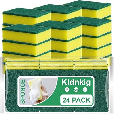 24 Pack Non Scratch Kitchen Scrub Sponges