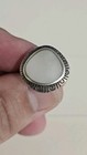 VINTAGE Navajo Artisan TH made MOP 925 STERLING SILVER RING Size 6 ABSOLUTELY... — photo 1