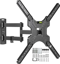 Full Motion TV Wall Mount for Most 26-55 Inch TVs, Black 