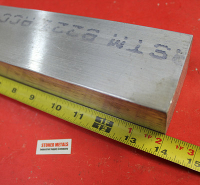 2'' X 2-1/2'' ALUMINUM 6061 FLAT BAR 14'' long Solid Extuded Mill Stock