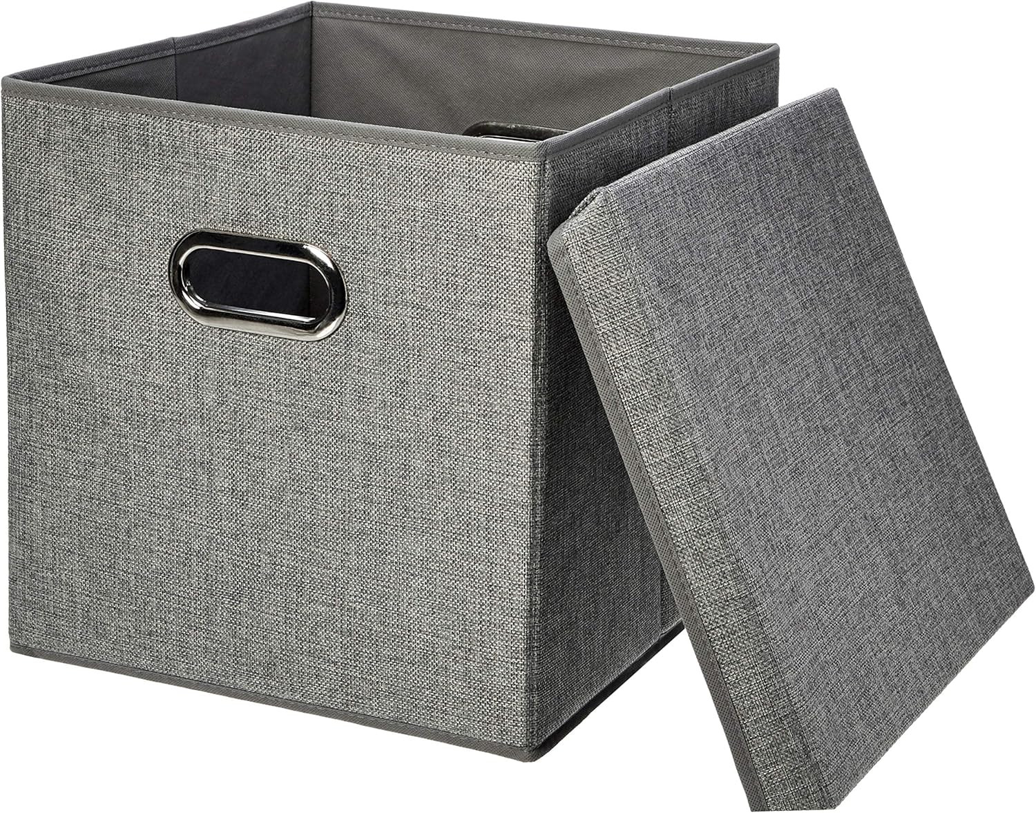Cubi Archivio in Iuta Grigio | 2 Contenitori Pieghevoli per Ufficio