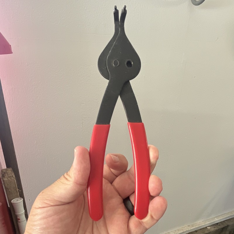Pittsburgh 8in Retaining Ring Pliers Internal/External Red/Black Handles