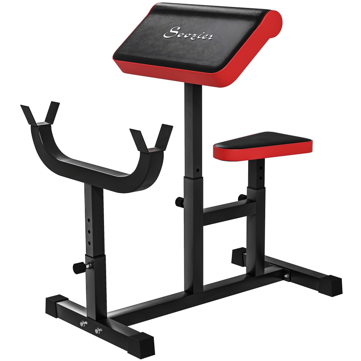Adjustable Arm Preacher Curl Weight Station Seated Gym Strength