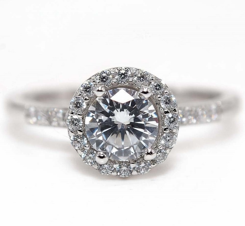 1CT Heat Treated Moissanite 925 Solid Sterling Silver Ring Sz 9 NF1-2