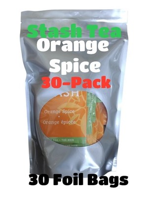 ORANGE SPICE TEA 30 Tea Bags Not 20 Non-GMO Kosher STASH TEA