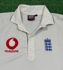 Vintage Admiral England Cricket Vodafone Top Polo Shirt Jersey